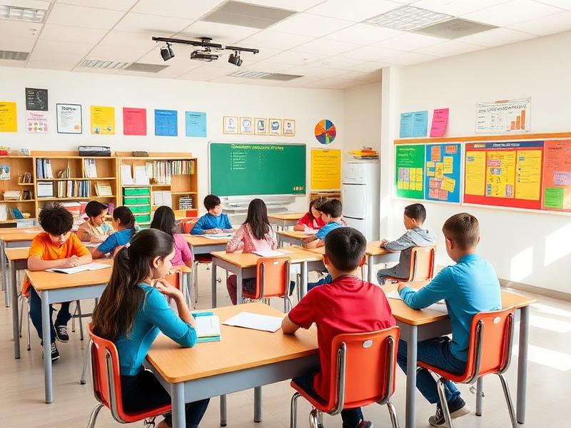 Students learning in a modern Emefred Academy classroom